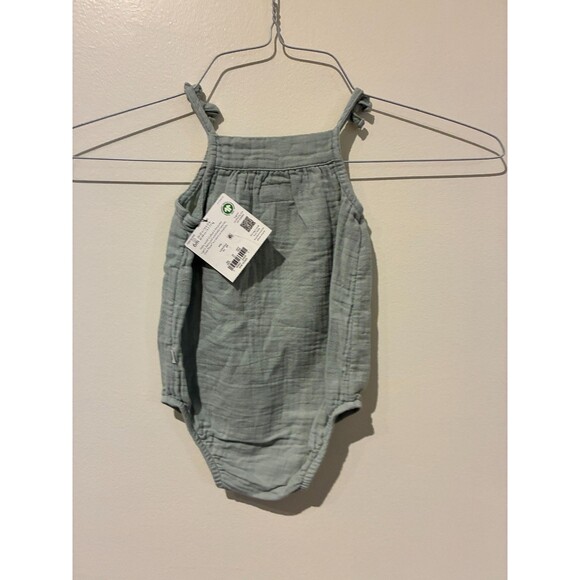 NWT Carter's Little Planet Green 100% Organic Cotton Romper - 6M - Picture 2 of 3
